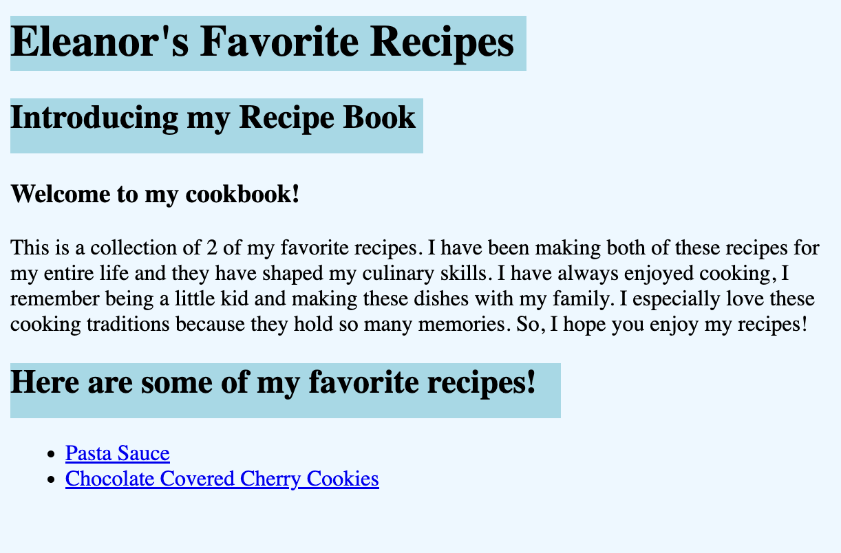 Old Recipe Book